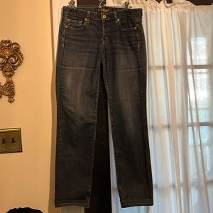 •Ann Taylor• Modern fit, Lindsey Waist with gold stitching. Lightly worn so 4